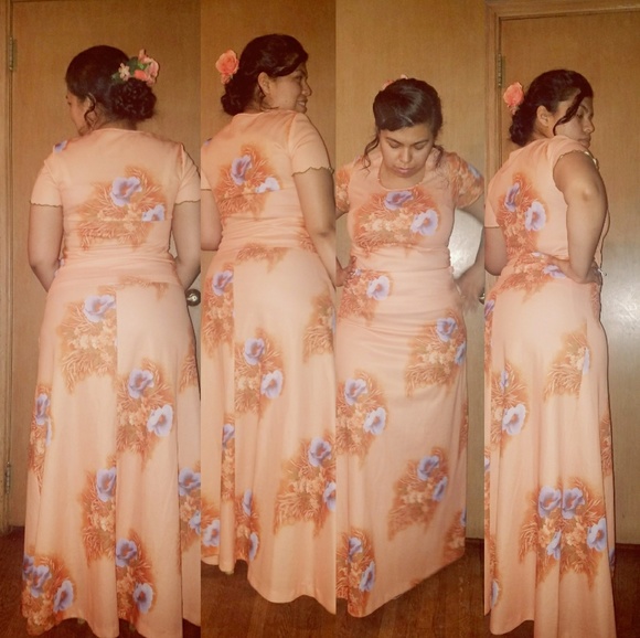 Authentic Original Vintage Style Dresses & Skirts - *SOLD 70's Hawaiian Print Vintage Top/Skirt/belt